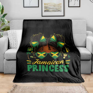 Jamaica Princess Throw Blanket Proud Jamaican Afro Black Girls Jamaica Flag Pride TS10 Print Your Wear