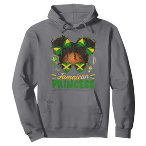 Jamaica Princess Hoodie Proud Jamaican Afro Black Girls Jamaica Flag Pride TS10 Charcoal Print Your Wear