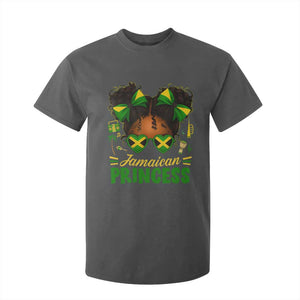 Jamaica Princess T Shirt For Kid Proud Jamaican Afro Black Girls Jamaica Flag Pride TS10 Dark Heather Print Your Wear