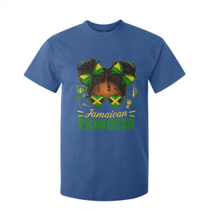 Jamaica Princess T Shirt For Kid Proud Jamaican Afro Black Girls Jamaica Flag Pride TS10 Royal Blue Print Your Wear