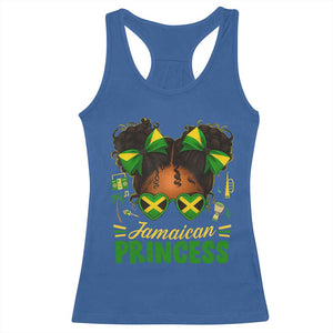Jamaica Princess Racerback Tank Top Proud Jamaican Afro Black Girls Jamaica Flag Pride TS10 Royal Blue Print Your Wear