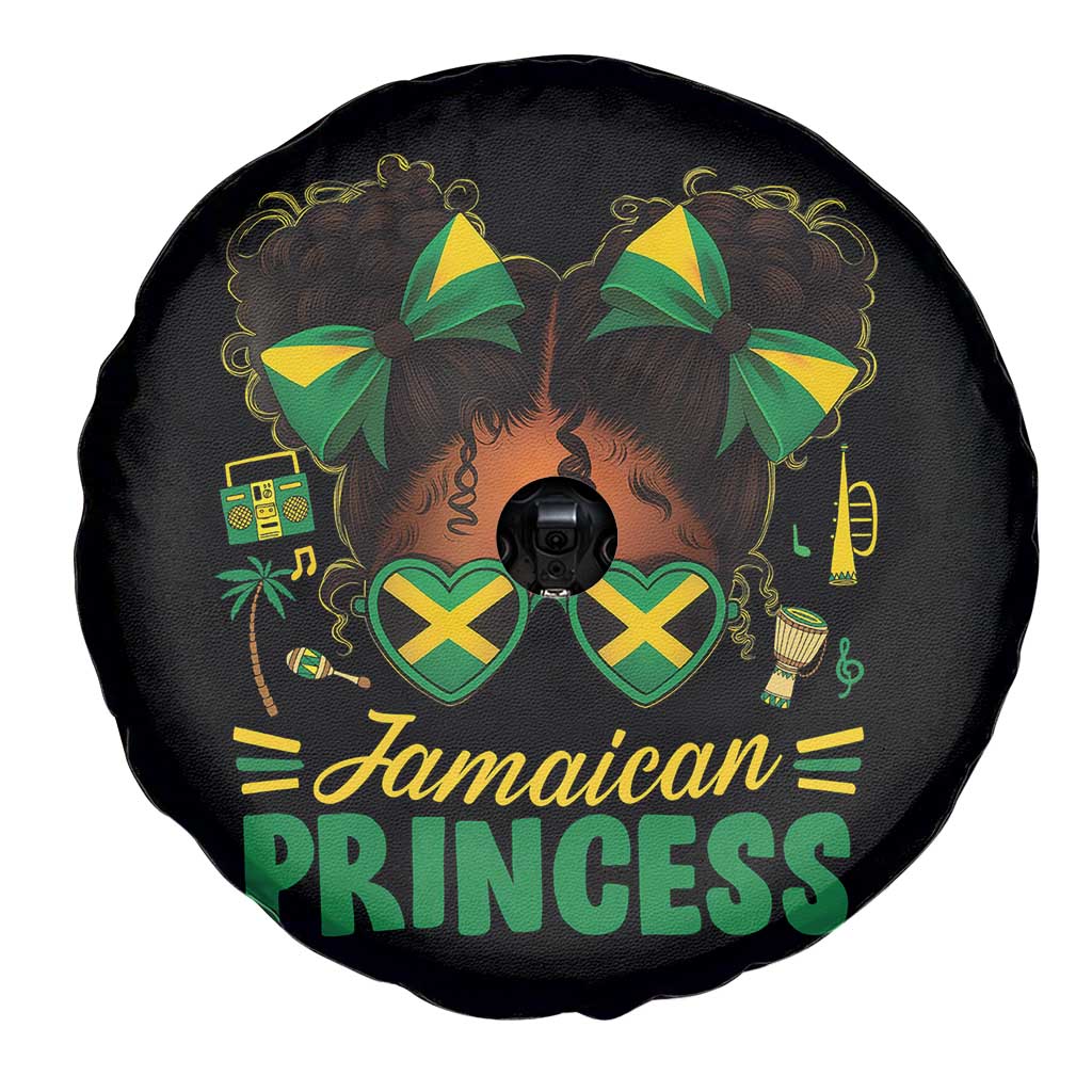 Jamaica Princess Spare Tire Cover Proud Jamaican Afro Black Girls Jamaica Flag Pride TS10 Print Your Wear
