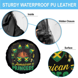 Jamaica Princess Spare Tire Cover Proud Jamaican Afro Black Girls Jamaica Flag Pride TS10 Print Your Wear