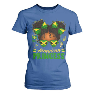 Jamaica Princess T Shirt For Women Proud Jamaican Afro Black Girls Jamaica Flag Pride TS10 Royal Blue Print Your Wear