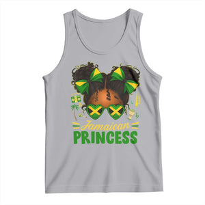 Jamaica Princess Tank Top Proud Jamaican Afro Black Girls Jamaica Flag Pride TS10 Athletic Heather Print Your Wear