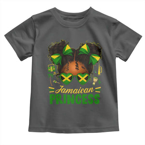 Jamaica Princess Toddler T Shirt Proud Jamaican Afro Black Girls Jamaica Flag Pride TS10 Dark Heather Print Your Wear