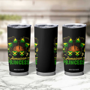 Jamaica Princess Tumbler Cup Proud Jamaican Afro Black Girls Jamaica Flag Pride TS10 Print Your Wear