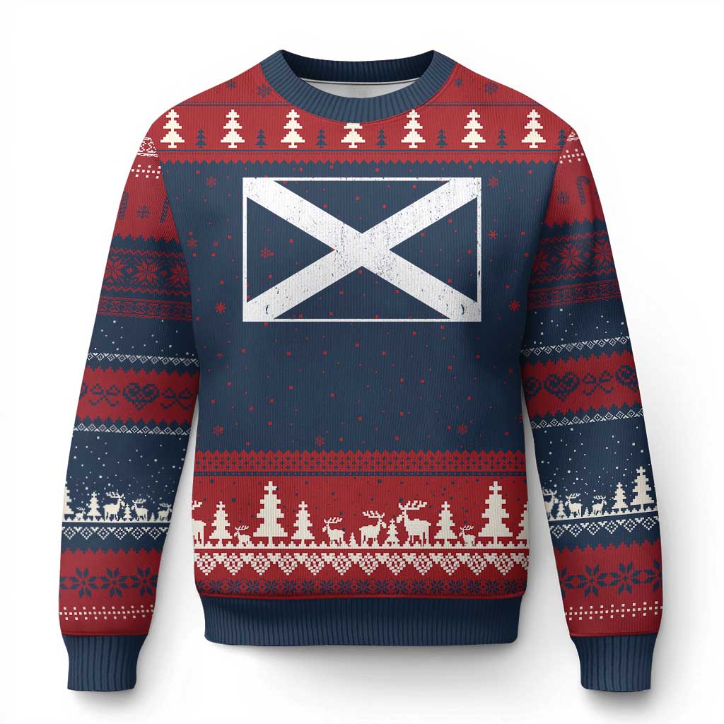 Scotland Flag Saltire Ugly Christmas Sweater SCOT Scottish Independence Pride