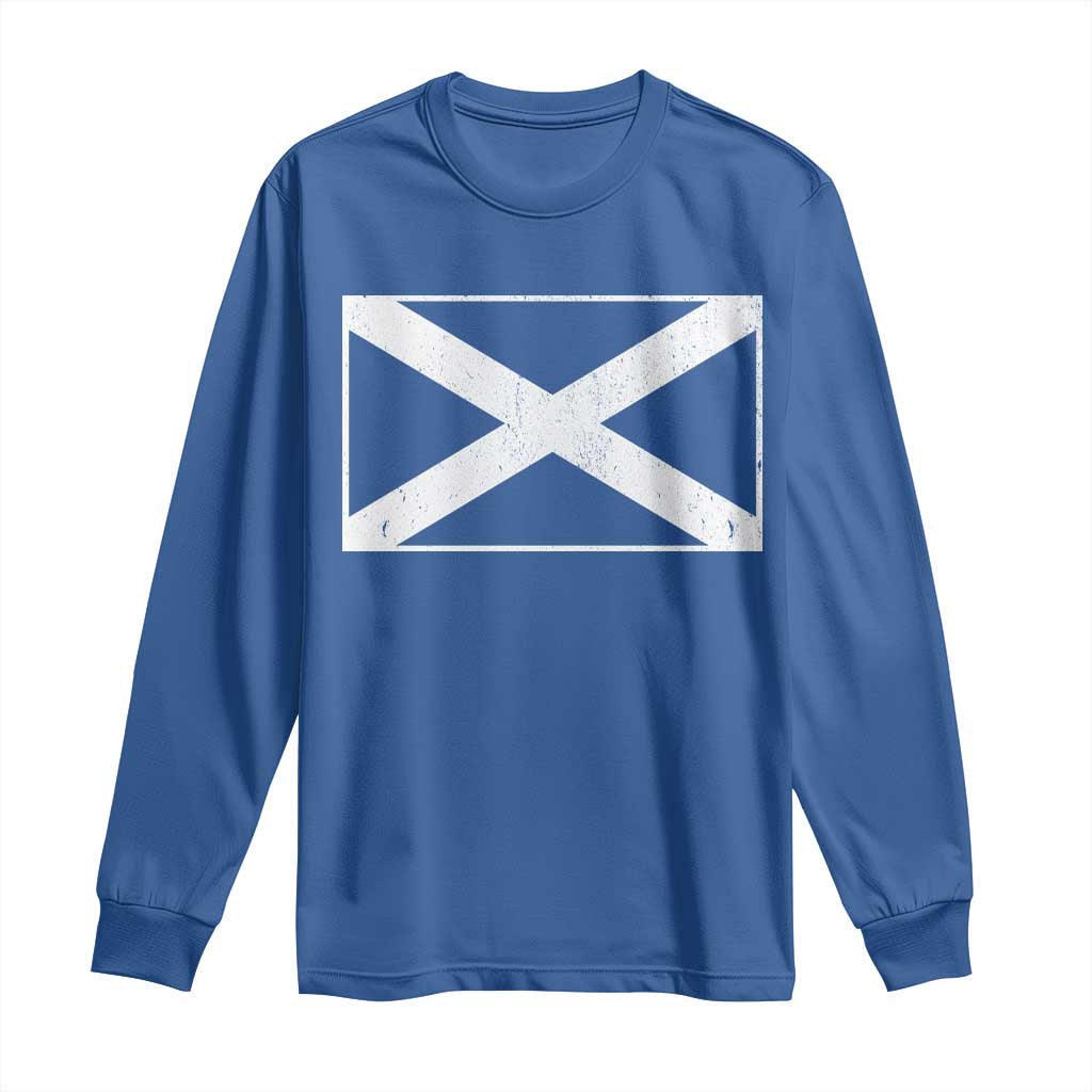 Scotland Flag Saltire Long Sleeve Shirt SCOT Scottish Independence Pride