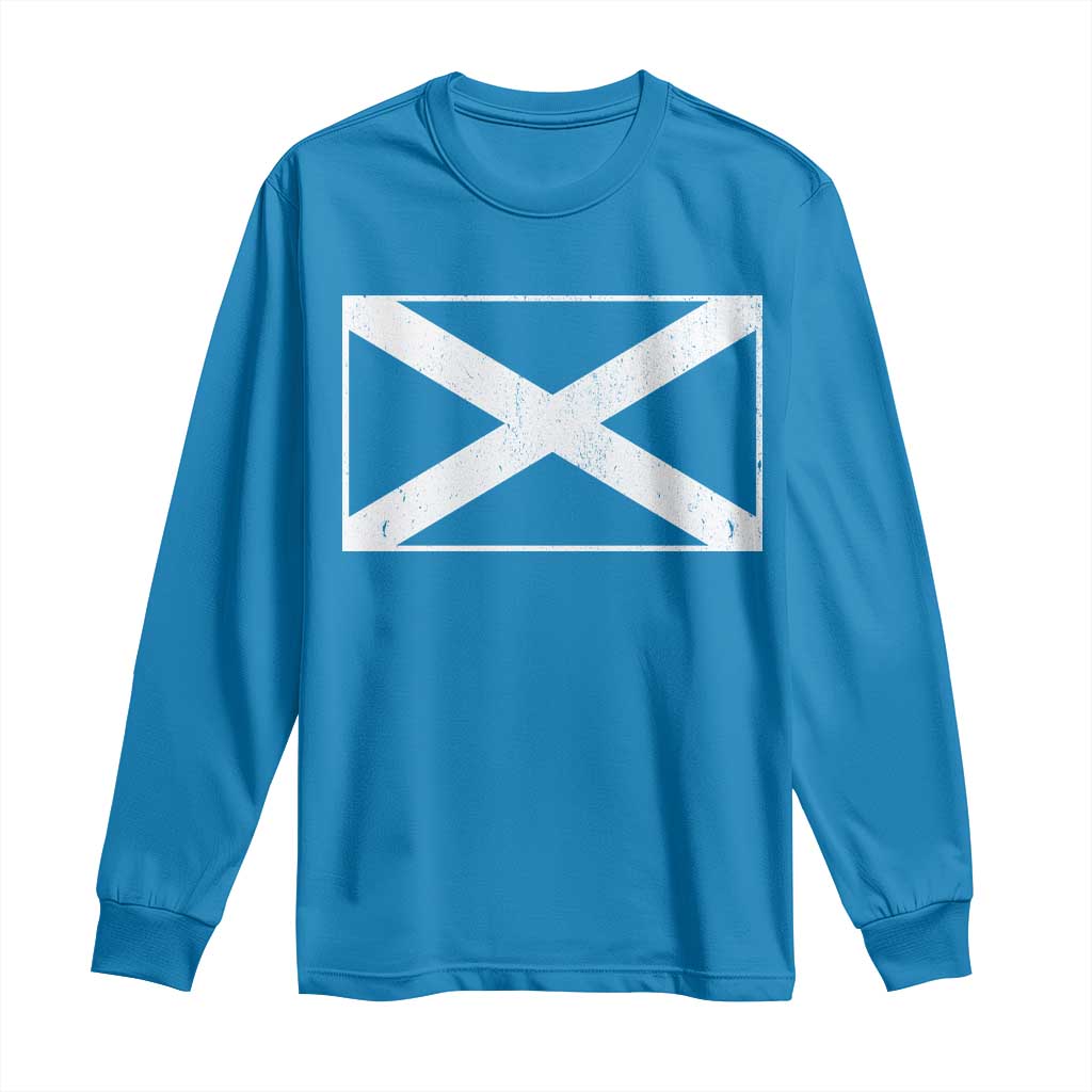 Scotland Flag Saltire Long Sleeve Shirt SCOT Scottish Independence Pride