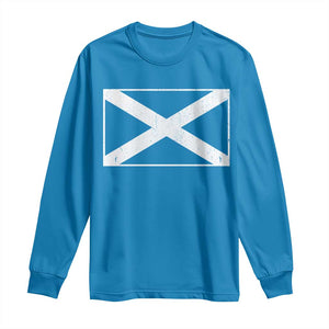 Scotland Flag Saltire Long Sleeve Shirt SCOT Scottish Independence Pride
