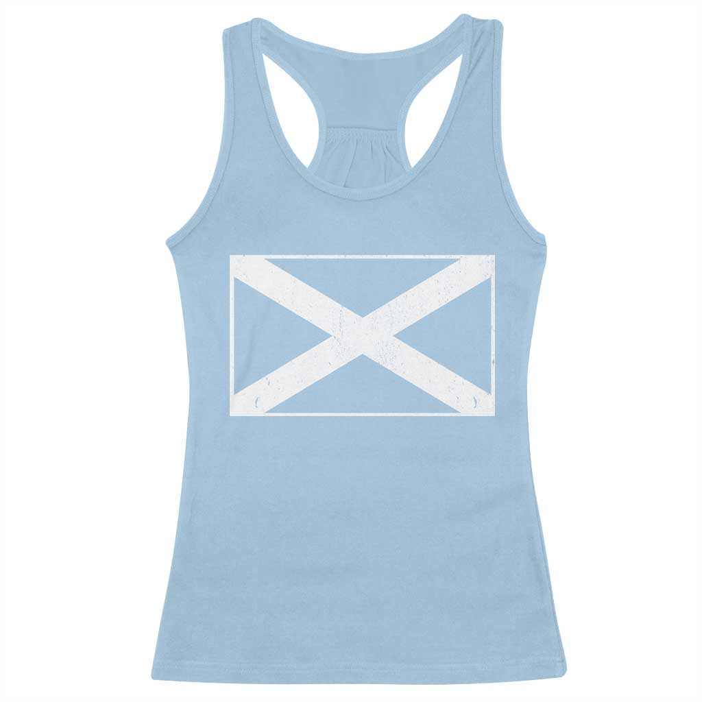 Scotland Flag Saltire Racerback Tank Top SCOT Scottish Independence Pride