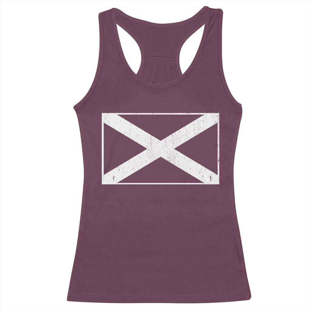 Scotland Flag Saltire Racerback Tank Top SCOT Scottish Independence Pride