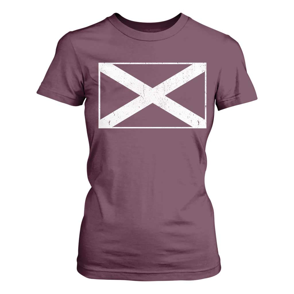 Scotland Flag Saltire T Shirt For Women SCOT Scottish Independence Pride