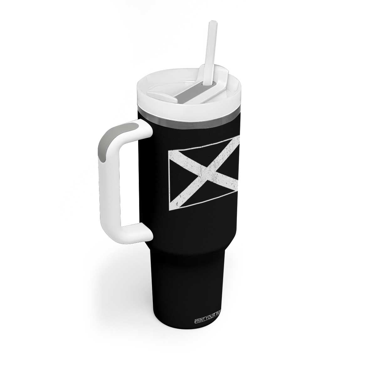 Scotland Flag Saltire Tumbler With Handle SCOT Scottish Independence Pride