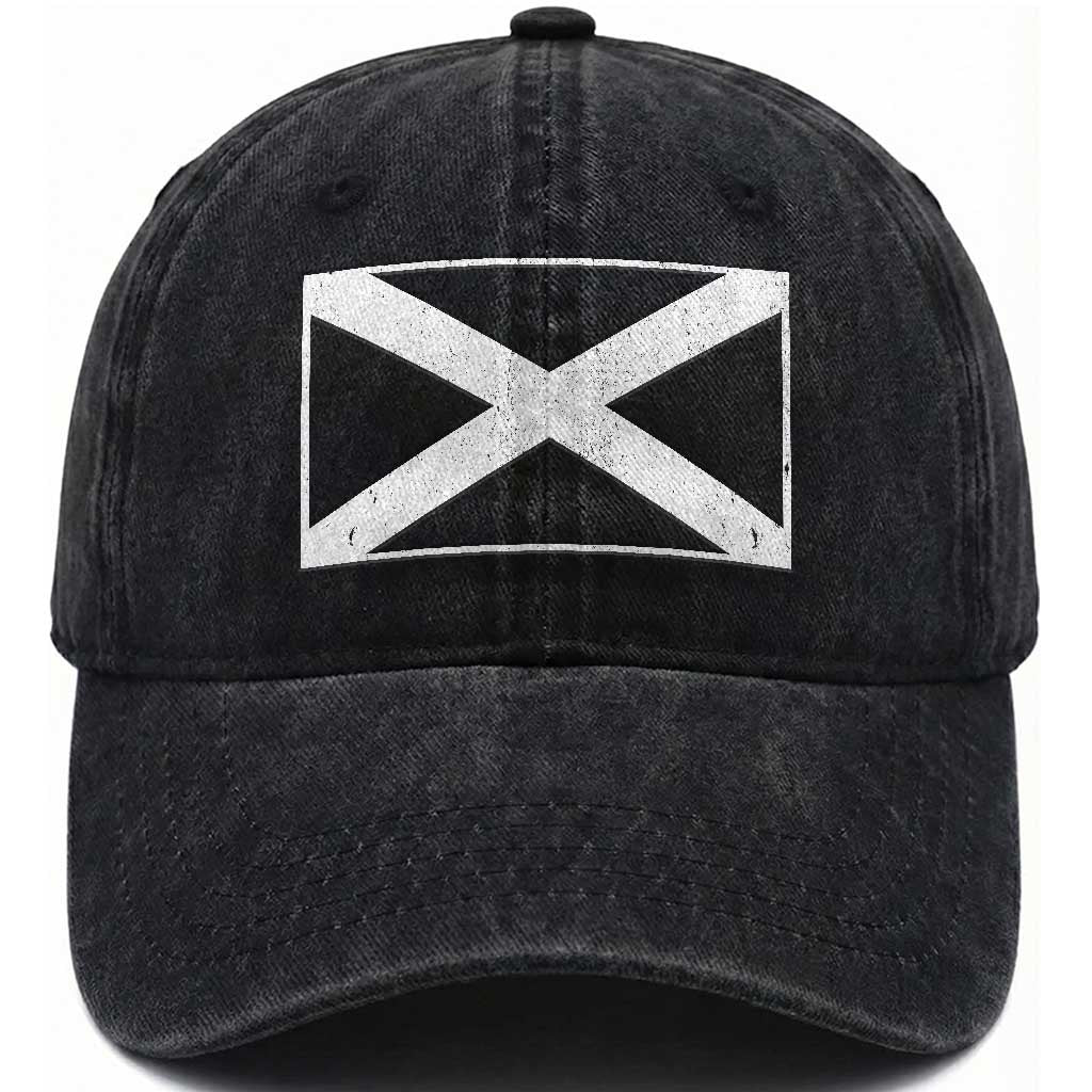 Scotland Flag Saltire Washed Cotton Baseball Cap SCOT Scottish Independence Pride TS10 Print Your Wear