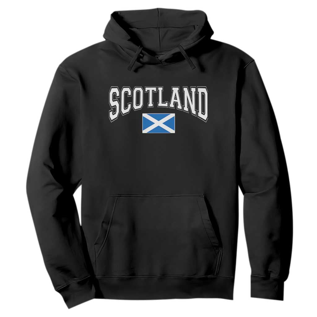 Scotland Hoodie Vintage Retro Varsity Sports Scottish Flag Graphic