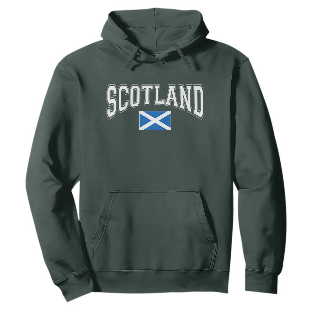 Scotland Hoodie Vintage Retro Varsity Sports Scottish Flag Graphic