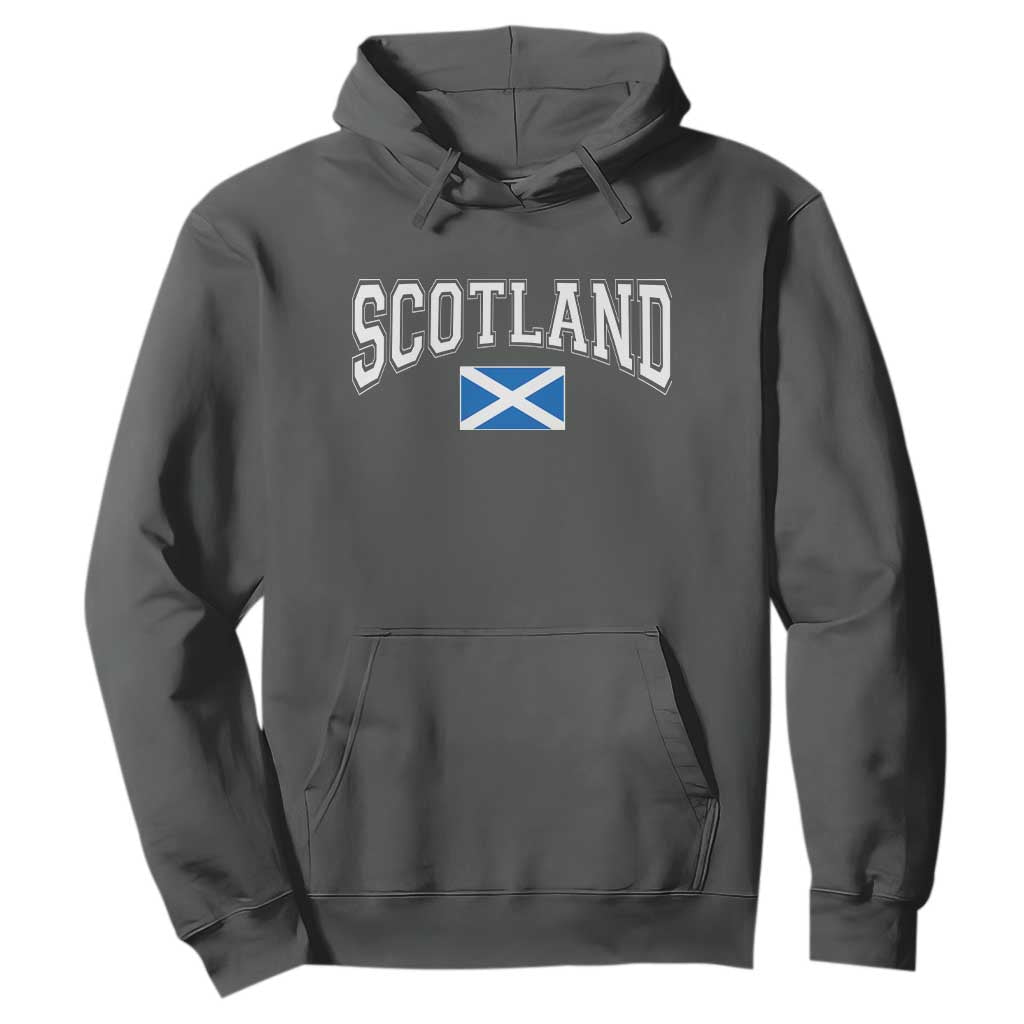 Scotland Hoodie Vintage Retro Varsity Sports Scottish Flag Graphic