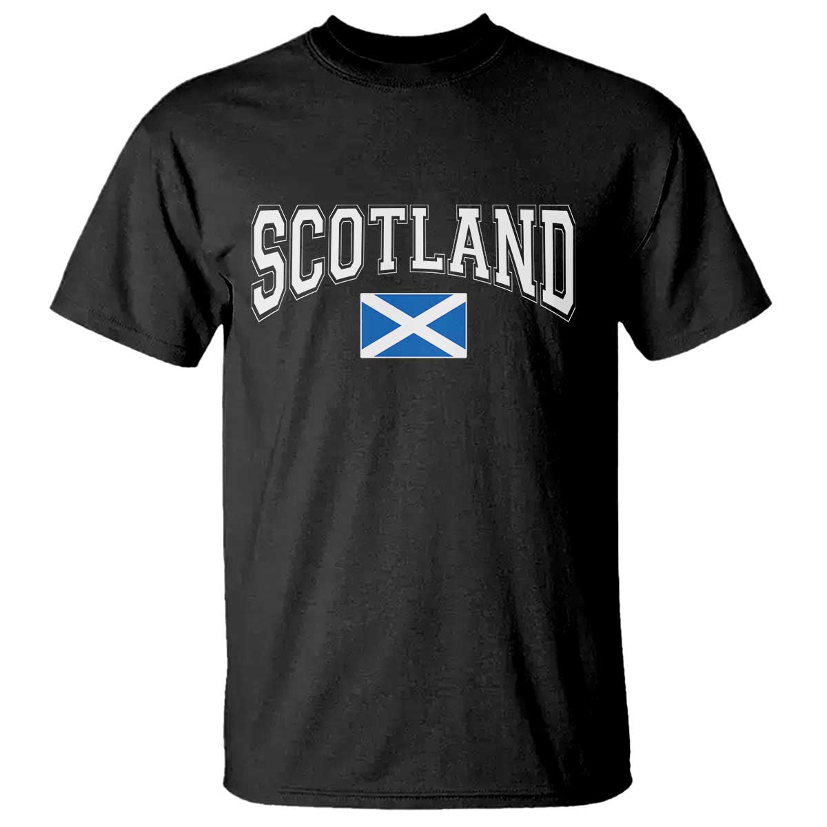 Scotland T Shirt Vintage Retro Varsity Sports Scottish Flag Graphic