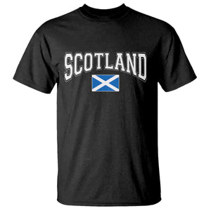 Scotland T Shirt Vintage Retro Varsity Sports Scottish Flag Graphic