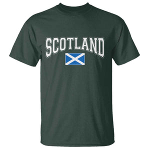 Scotland T Shirt Vintage Retro Varsity Sports Scottish Flag Graphic