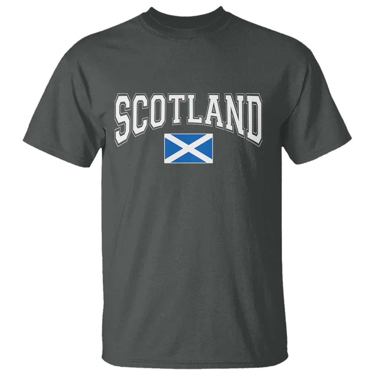 Scotland T Shirt Vintage Retro Varsity Sports Scottish Flag Graphic