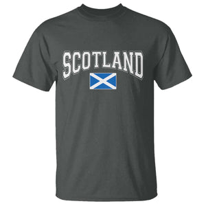 Scotland T Shirt Vintage Retro Varsity Sports Scottish Flag Graphic