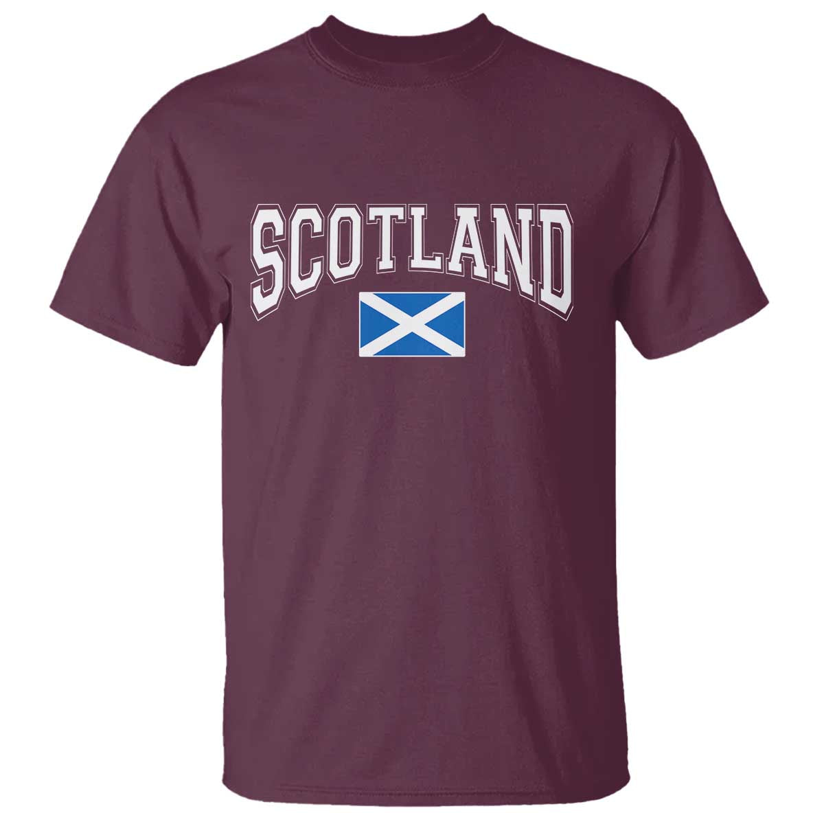 Scotland T Shirt Vintage Retro Varsity Sports Scottish Flag Graphic