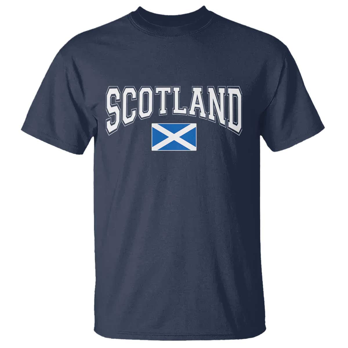 Scotland T Shirt Vintage Retro Varsity Sports Scottish Flag Graphic