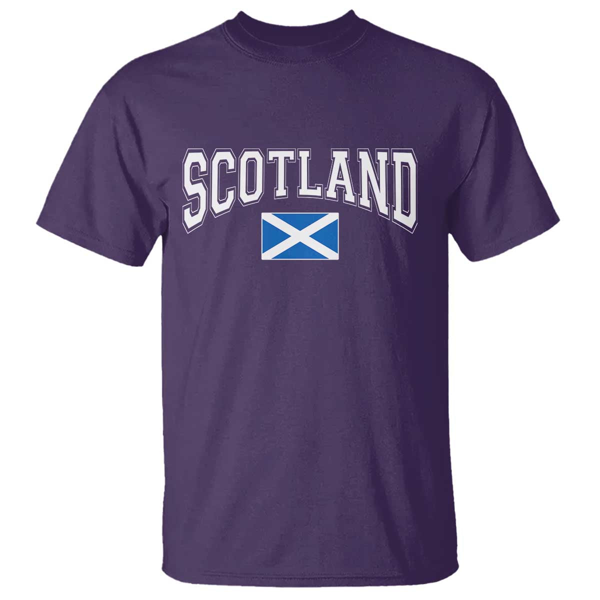 Scotland T Shirt Vintage Retro Varsity Sports Scottish Flag Graphic