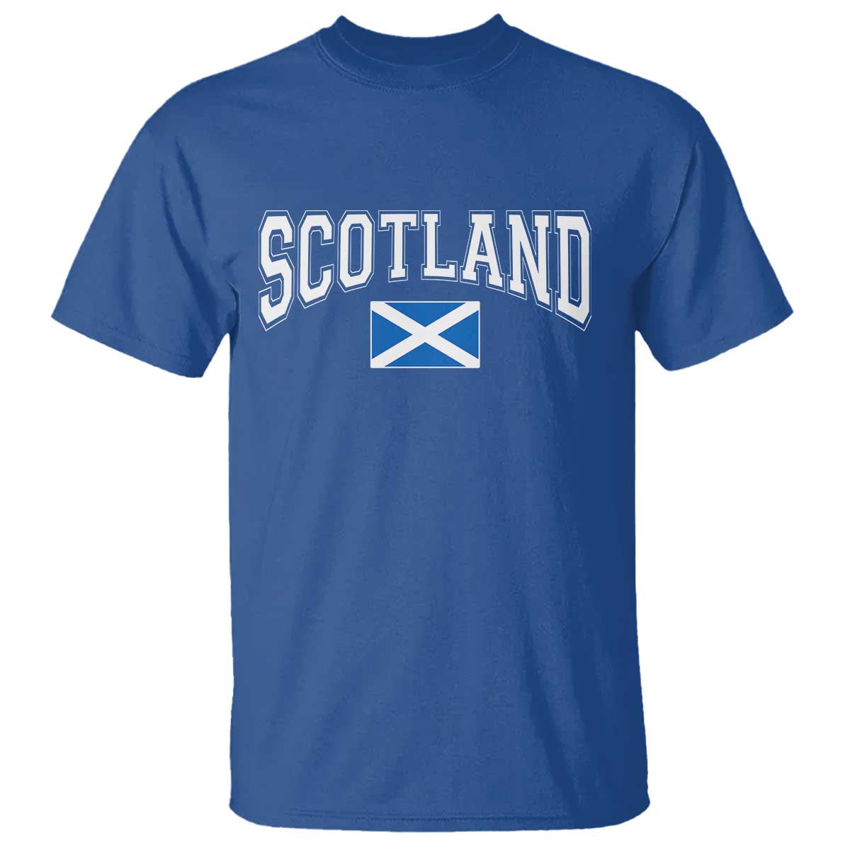 Scotland T Shirt Vintage Retro Varsity Sports Scottish Flag Graphic