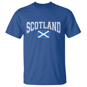 Scotland T Shirt Vintage Retro Varsity Sports Scottish Flag Graphic
