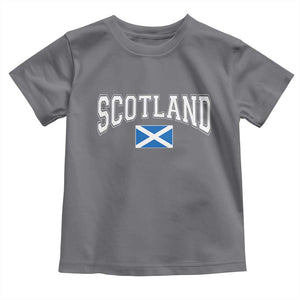 Scotland Toddler T Shirt Vintage Retro Varsity Sports Scottish Flag Graphic