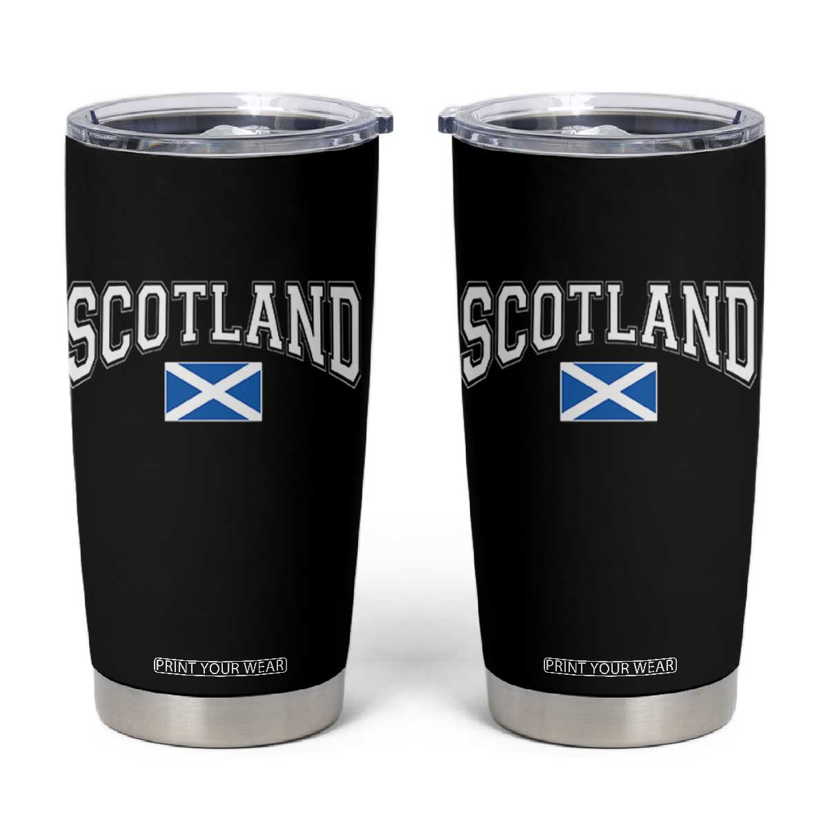Scotland Tumbler Cup Vintage Retro Varsity Sports Scottish Flag Graphic