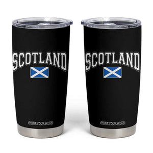 Scotland Tumbler Cup Vintage Retro Varsity Sports Scottish Flag Graphic