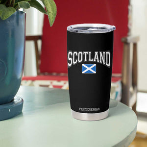 Scotland Tumbler Cup Vintage Retro Varsity Sports Scottish Flag Graphic