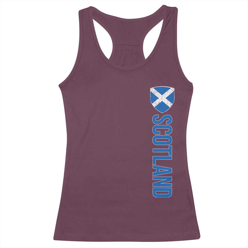 Scotland Flag Racerback Tank Top Vintage SCOT Scottish Independence Pride