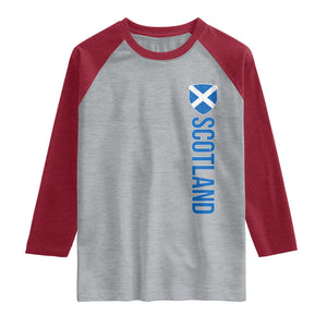 Scotland Flag Raglan Shirt Vintage SCOT Scottish Independence Pride