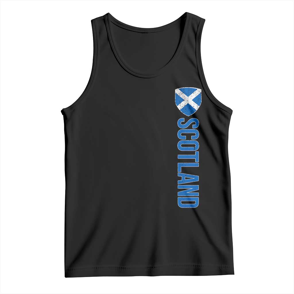Scotland Flag Tank Top Vintage SCOT Scottish Independence Pride TS10 Black Print Your Wear