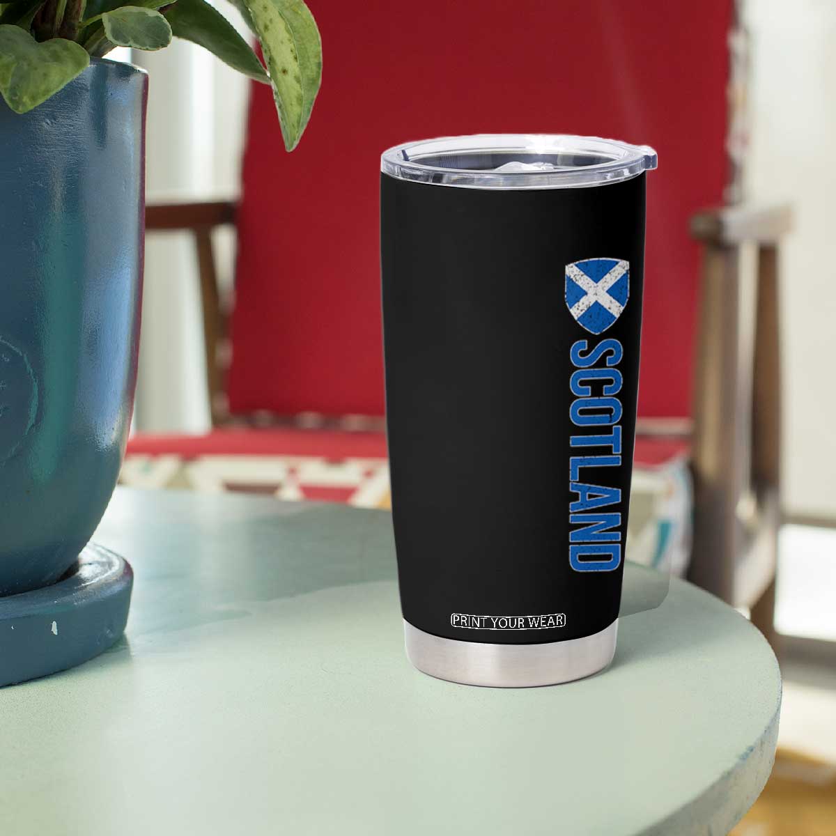 Scotland Flag Tumbler Cup Vintage SCOT Scottish Independence Pride