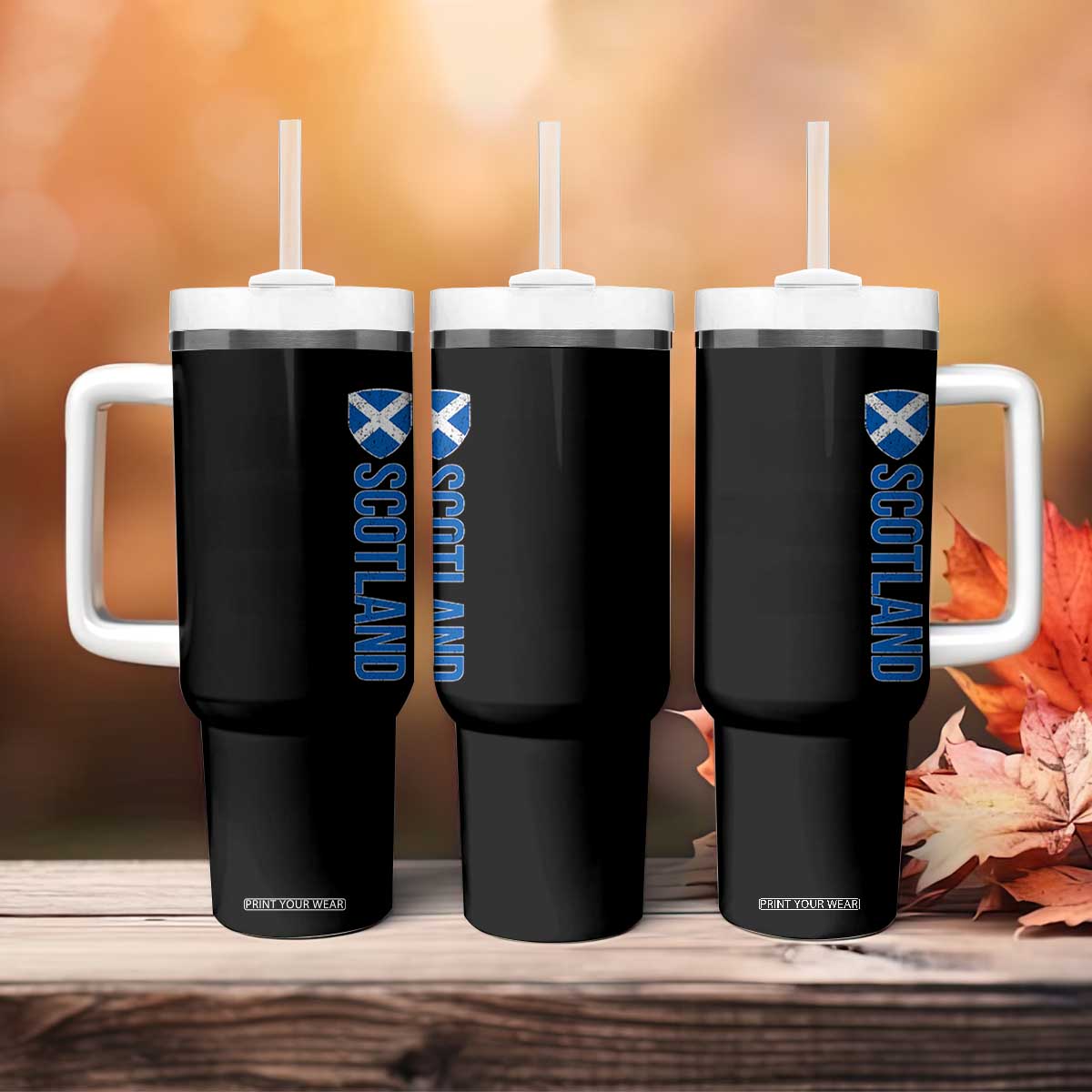 Scotland Flag Tumbler With Handle Vintage SCOT Scottish Independence Pride