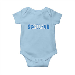 Vintage Scotland Baby Onesie Scottish Flag Retro Pride