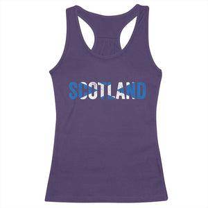 Vintage Scotland Racerback Tank Top Scottish Flag Retro Pride