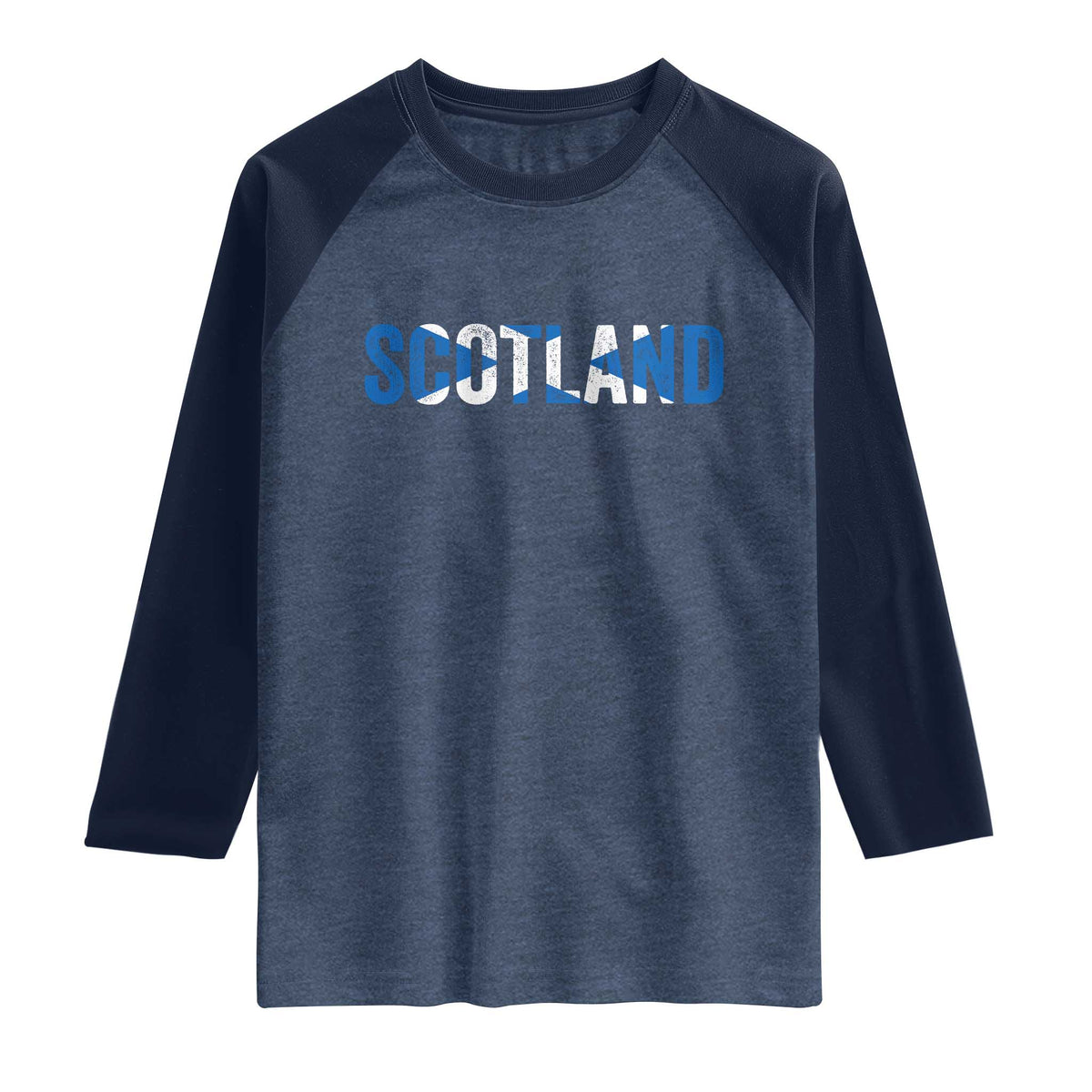 Vintage Scotland Raglan Shirt Scottish Flag Retro Pride