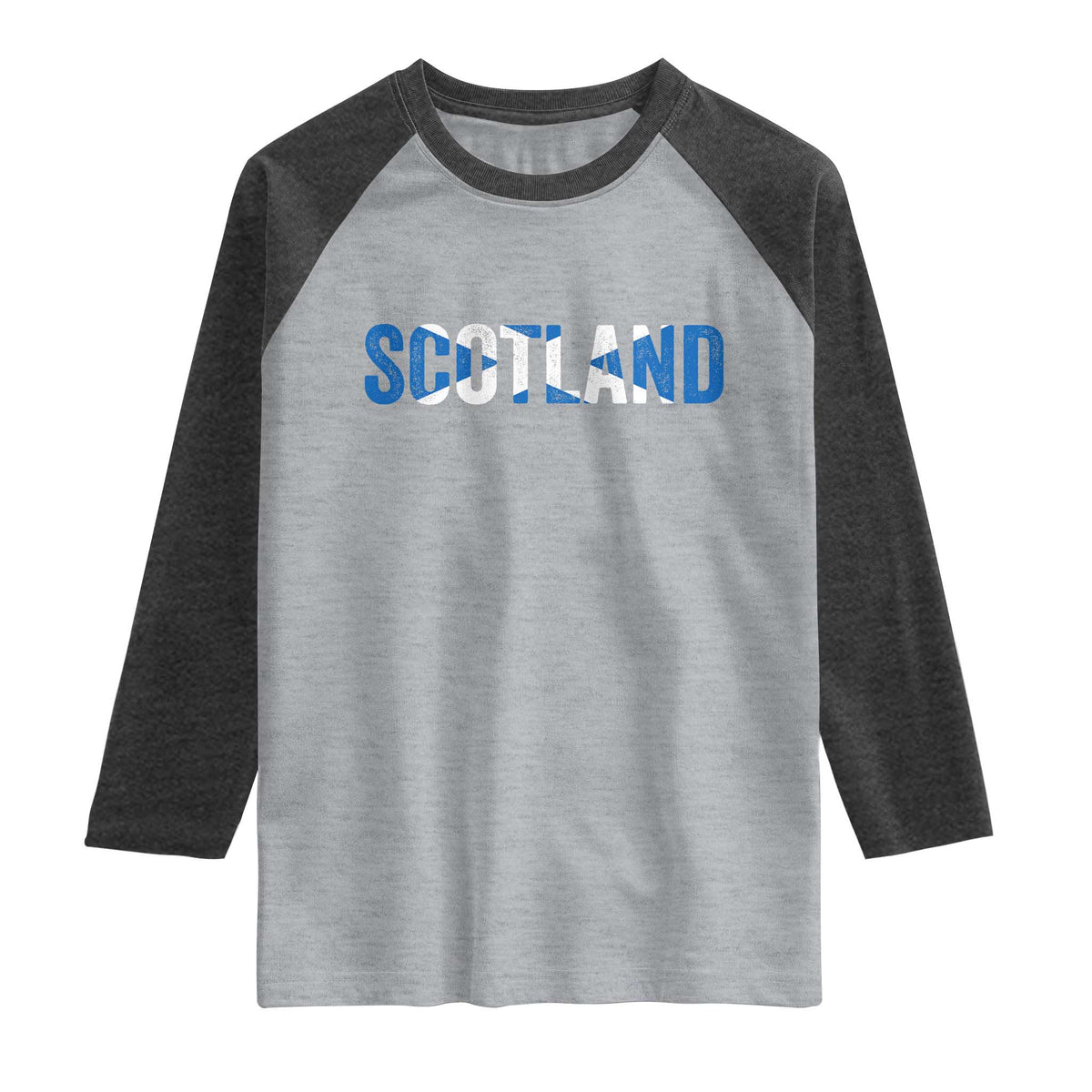 Vintage Scotland Raglan Shirt Scottish Flag Retro Pride