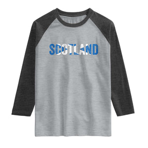Vintage Scotland Raglan Shirt Scottish Flag Retro Pride