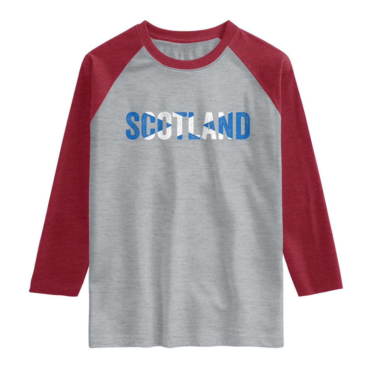 Vintage Scotland Raglan Shirt Scottish Flag Retro Pride
