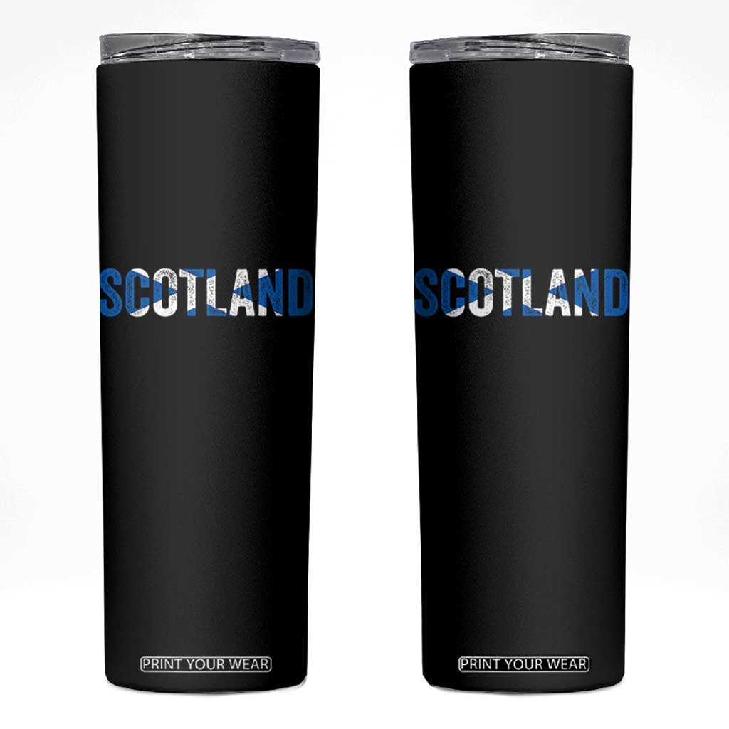 Vintage Scotland Skinny Tumbler Scottish Flag Retro Pride