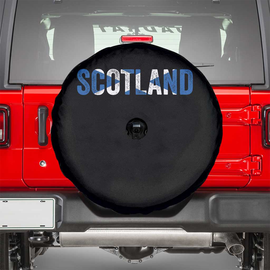 Vintage Scotland Spare Tire Cover Scottish Flag Retro Pride